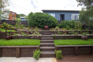 retaining walls and stairs by dr garden landscaping