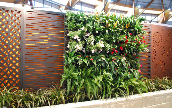 Vertical garden dr garden landscaping services lasercut screens