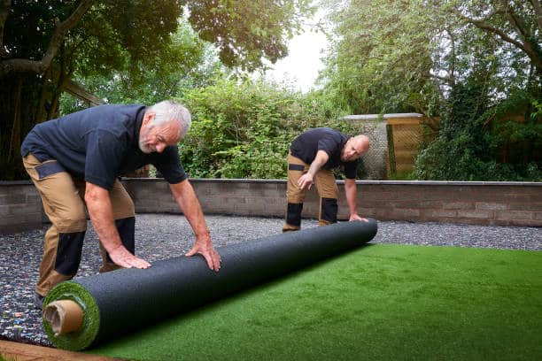 artificial grass installation